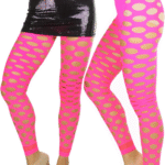 Women'S Pothole & Slashed Footless Opaque Tights Leggings
