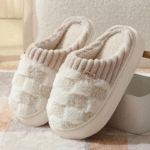 Women'S Fuzzy Memory Foam Slippers Warm Cotton Soft Lightweight House Indoor Shoes