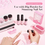 AZUREBEAUTY Dip Powder Liner Glue Set, Base Coat & Brush Saver for DIY Nails at Home, Dip Powder Liquid Set Polish Manicure Nailcare Cosmetic