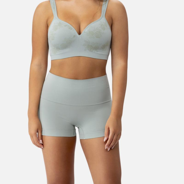 Underoutfit Smoothing at Waist Boyshort - Seamless High Waisted Comfortable Everyday Underwear Light Tummy Control Women’S Boyshorts Basic Panties