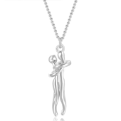 Couple Hug Necklace Lovers Hugging Pendant Valentine'S Day Couple Gift Love Style Necklace Charm Jewelry Gift for Wife