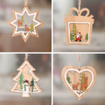 Merry Christmas Gnome Wooden Pendant Christmas Decorations for Home 2022 Cristmas Ornament Xmas Navidad Happy New Year 2023