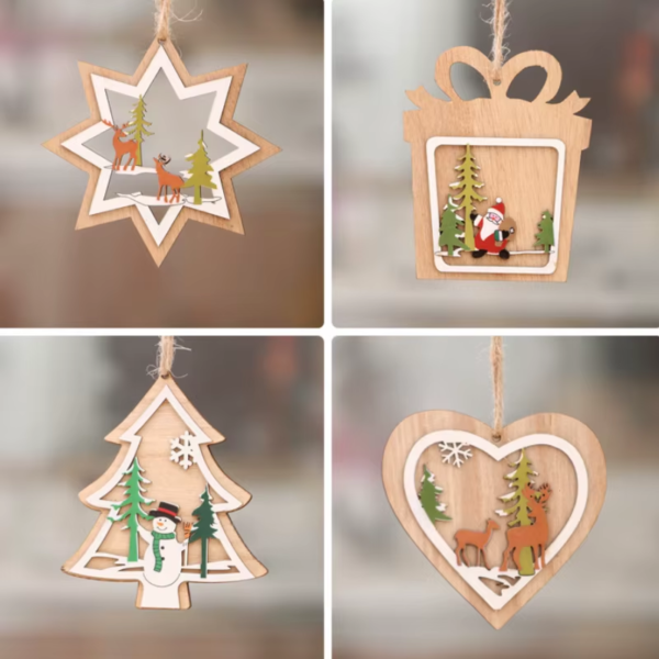 Merry Christmas Gnome Wooden Pendant Christmas Decorations for Home 2022 Cristmas Ornament Xmas Navidad Happy New Year 2023