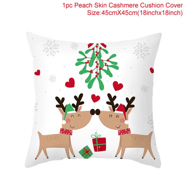 45Cm Christmas Cushion Cover Navidad Merry Christmas Decorations for Home 2025 Xmas Noel Cristmas Ornaments New Year Gifts 2026