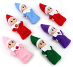 Tiny Baby Elf Doll | Christmas Miniature Elf Doll | Baby Elves Dolls Toys | Xmas Decoration Gift (Red Girl)