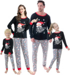 Family Matching Pajama Sets Cute Polar Bear Sleepwear Christmas Clothes Nighty