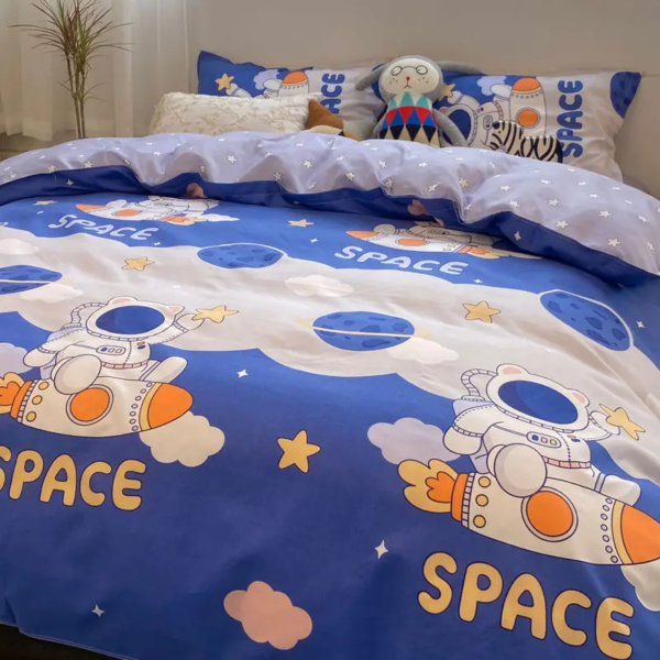 Cute Cartoon Bedding Set Kids Adult Favorite Duvet Cover Pillowcase Bed Sheet Single Full Size Queen Girls Boys Bed Linens