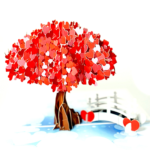 3D Heart Tree Pop up Card, Gift for Birthday, Love, Anniversary, Valentines Day,