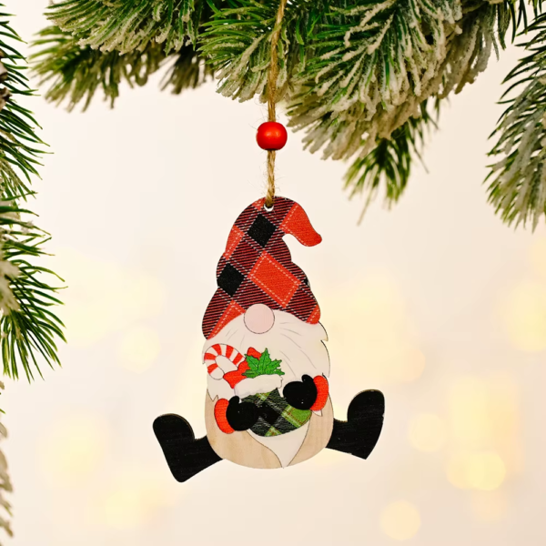 Merry Christmas Gnome Wooden Pendant Christmas Decorations for Home 2022 Cristmas Ornament Xmas Navidad Happy New Year 2023