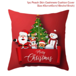 45Cm Christmas Cushion Cover Navidad Merry Christmas Decorations for Home 2025 Xmas Noel Cristmas Ornaments New Year Gifts 2026