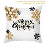 45Cm Christmas Cushion Cover Navidad Merry Christmas Decorations for Home 2025 Xmas Noel Cristmas Ornaments New Year Gifts 2026