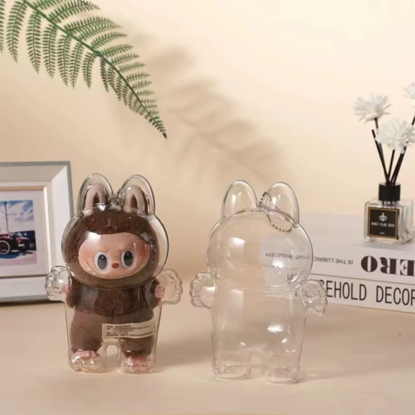 LABUBU Have a Seat Transparent Case Labubu Plastic Case Backpack Charms