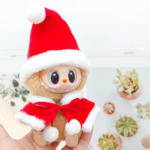 Labubu Doll Clothes Outfit Set for Mini Labubu Idol V1 V2 Christmas Cookie Man Sweater Hat Scarf New Year Party Costume Gift