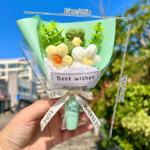 Crochet Bouquet Rose Sunflower Handmade Artificial Knitted Flower Valentine'S Day Anniversary Wedding Birthday Gift Home Decor