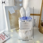 Crochet Bouquet Hand-Knitted Sunflower Creative Finished Artificial Fruit Flower Mother'S Day Birthday Gifts Wedding Home Decor