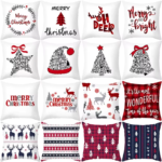 45Cm Christmas Cushion Cover Navidad Merry Christmas Decorations for Home 2025 Xmas Noel Cristmas Ornaments New Year Gifts 2026
