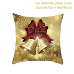 45Cm Christmas Cushion Cover Navidad Merry Christmas Decorations for Home 2025 Xmas Noel Cristmas Ornaments New Year Gifts 2026