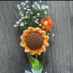Crochet Flower Bouquet Gift Party Wedding Favors for Loved Ones