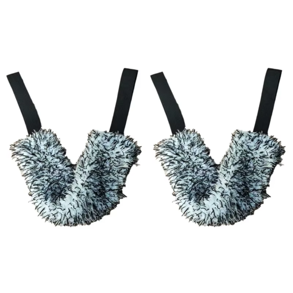 SIKEZHAN Flexible Car Wheel Washing Brush Microfiber Double-Sided Long Belt Cleaning Towel Brush Wheel Hub Pull Belt Brush Tool