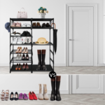 7 Tiers Shoe Rack Tall Show Racks Shoes Stand for Bedroom Shelves for Shoes Garage Shoe Rack Organizer Sturdy Shoe Rack Heavy Duty for Closet Entryway Door