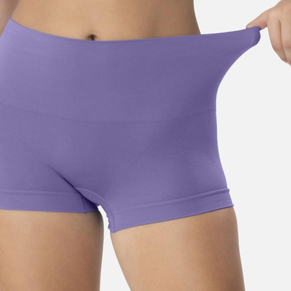 Underoutfit Smoothing at Waist Boyshort - Seamless High Waisted Comfortable Everyday Underwear Light Tummy Control Women’S Boyshorts Basic Panties