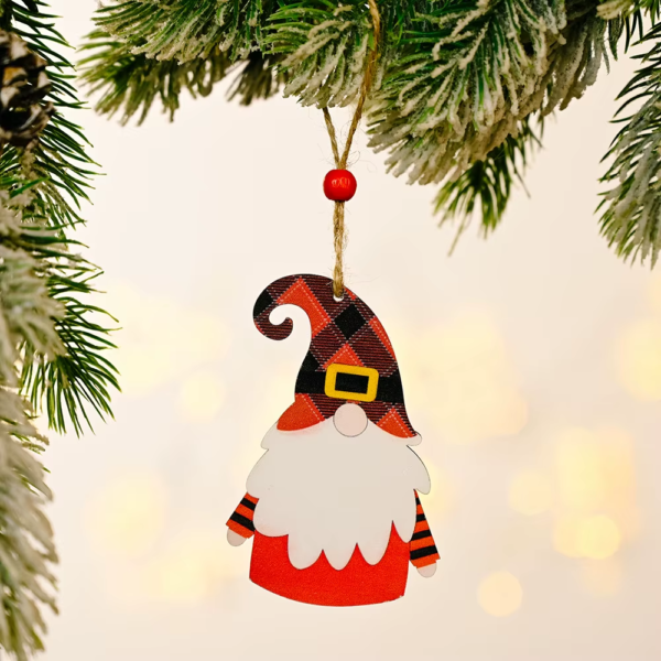 Merry Christmas Gnome Wooden Pendant Christmas Decorations for Home 2022 Cristmas Ornament Xmas Navidad Happy New Year 2023