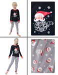 Family Matching Pajama Sets Cute Polar Bear Sleepwear Christmas Clothes Nighty