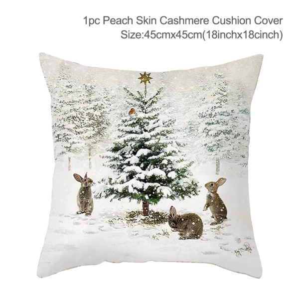 45Cm Christmas Cushion Cover Navidad Merry Christmas Decorations for Home 2025 Xmas Noel Cristmas Ornaments New Year Gifts 2026