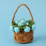 2025 Crochet Flower Potted Rose Kintted Flower Coaster Crochet Flower Cup Mat Friends Gift Table Decor