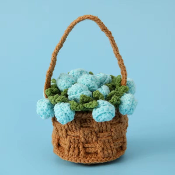 2025 Crochet Flower Potted Rose Kintted Flower Coaster Crochet Flower Cup Mat Friends Gift Table Decor