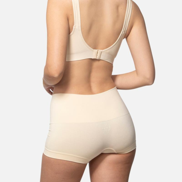 Underoutfit Smoothing at Waist Boyshort - Seamless High Waisted Comfortable Everyday Underwear Light Tummy Control Women’S Boyshorts Basic Panties