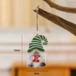 Merry Christmas Gnome Wooden Pendant Christmas Decorations for Home 2022 Cristmas Ornament Xmas Navidad Happy New Year 2023