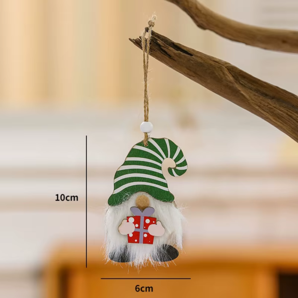 Merry Christmas Gnome Wooden Pendant Christmas Decorations for Home 2022 Cristmas Ornament Xmas Navidad Happy New Year 2023