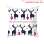 45Cm Christmas Cushion Cover Navidad Merry Christmas Decorations for Home 2025 Xmas Noel Cristmas Ornaments New Year Gifts 2026