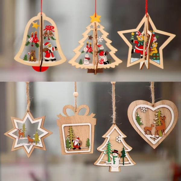 Merry Christmas Gnome Wooden Pendant Christmas Decorations for Home 2022 Cristmas Ornament Xmas Navidad Happy New Year 2023