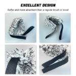 SIKEZHAN Flexible Car Wheel Washing Brush Microfiber Double-Sided Long Belt Cleaning Towel Brush Wheel Hub Pull Belt Brush Tool