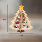 Merry Christmas Gnome Wooden Pendant Christmas Decorations for Home 2022 Cristmas Ornament Xmas Navidad Happy New Year 2023