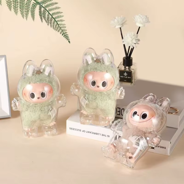 LABUBU Have a Seat Transparent Case Labubu Plastic Case Backpack Charms