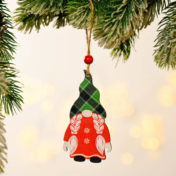 Merry Christmas Gnome Wooden Pendant Christmas Decorations for Home 2022 Cristmas Ornament Xmas Navidad Happy New Year 2023