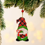 Merry Christmas Gnome Wooden Pendant Christmas Decorations for Home 2022 Cristmas Ornament Xmas Navidad Happy New Year 2023
