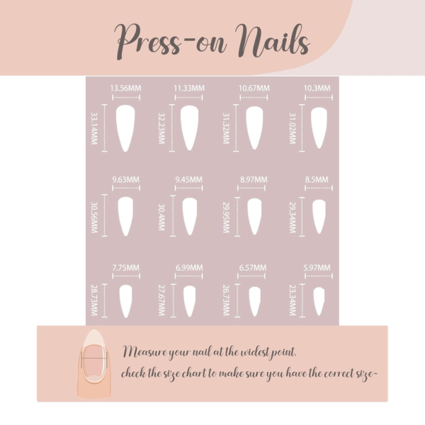 Stiletto Press on Nails Long Fake Nails Black Red Glue on Nails Almond Acrylic Nails with Goth Design Stick on Nails for Women and Girls 24Pcs