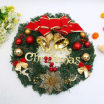 Sp Hot Sale Merry Christmas Decoration Wreath Manufacturer Artificial Greenery Christmas Garland Decoration