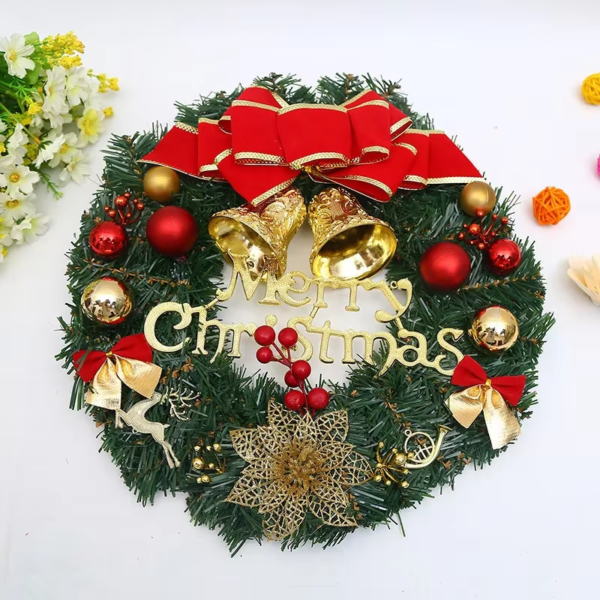Sp Hot Sale Merry Christmas Decoration Wreath Manufacturer Artificial Greenery Christmas Garland Decoration