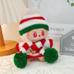 Labubu Doll Clothes Outfit Set for Mini Labubu Idol V1 V2 Christmas Cookie Man Sweater Hat Scarf New Year Party Costume Gift