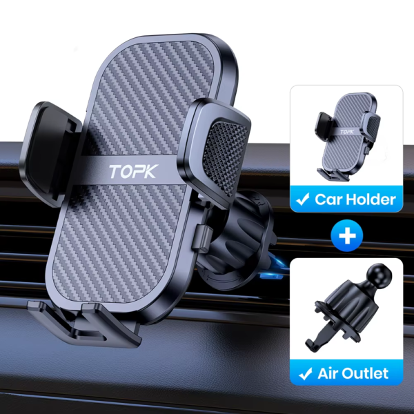 Car Phone Holder Super Stable Car Phone Mount for Car Dashboard/Windscreen/Air Vent Compatible with All Mobile Phone