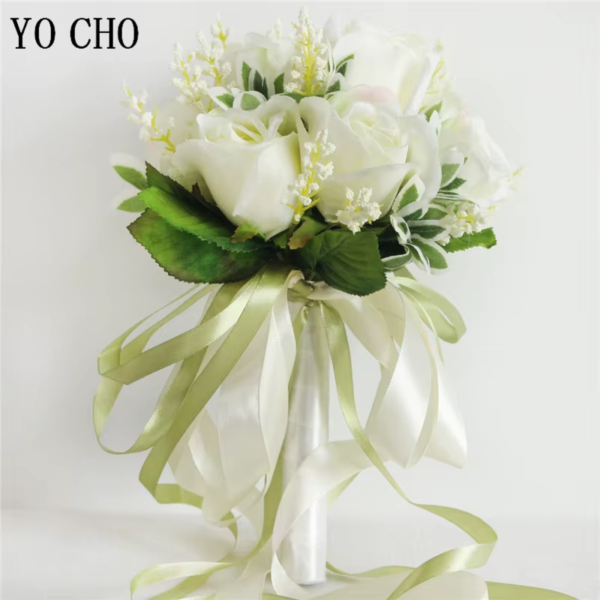 Bride Wedding Bouquet Bridesmaid Holding Bouquet Wedding Supplies Artificial Silk Rose Peony Pink Flower Table Decoration