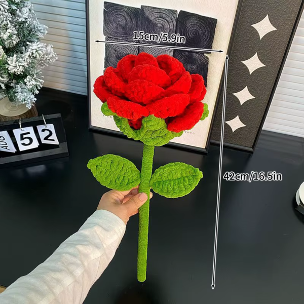 Hand-Knitted Sunflower Crochet Flowers Finished Crochet Flowers Bouquet Handmade Sunflower Bouquet Party Decor Festival Gift