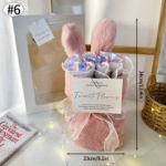 Crochet Bouquet Hand-Knitted Sunflower Creative Finished Artificial Fruit Flower Mother'S Day Birthday Gifts Wedding Home Decor