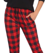 Womens Pajamas Set Short Sleeve Cute Printed Tops and Pants 2 Piece PJ Sets Joggers Loungewear Sleepwear with Pockets