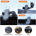 Car Phone Holder Super Stable Car Phone Mount for Car Dashboard/Windscreen/Air Vent Compatible with All Mobile Phone